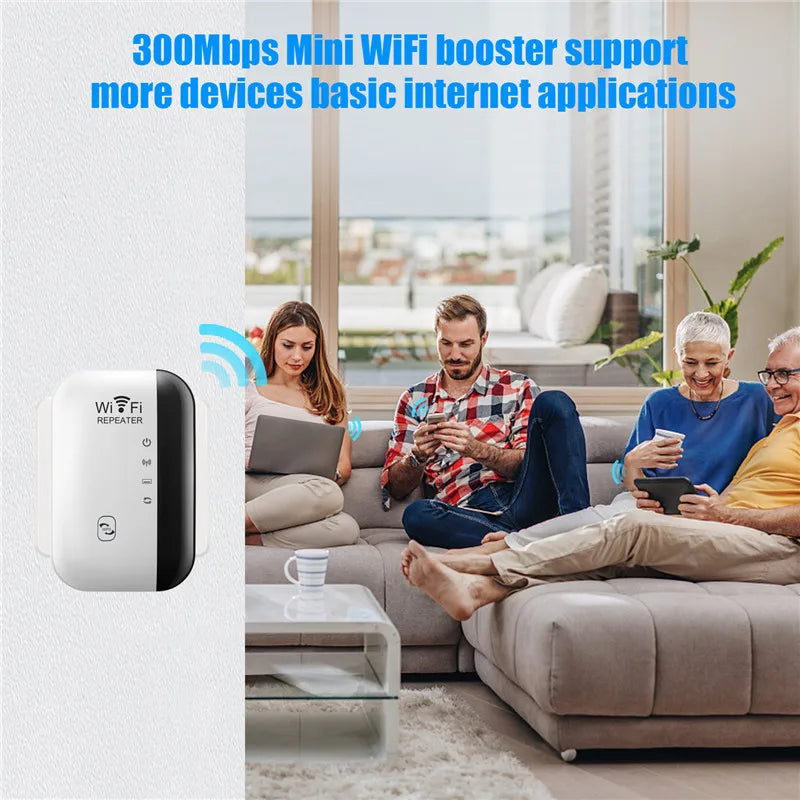 300Mbps WiFi Repeater WiFi Extender Amplifier WiFi Booster Wi Fi Signal 802.11N Long Range Wireless Wi-Fi Repeater Access Point