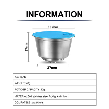 icafilas Reusable Dolce Gusto Capsule Silicone Cover