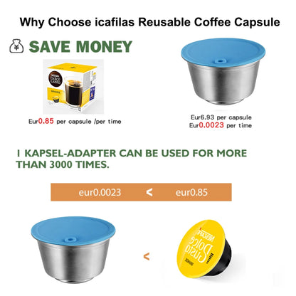 icafilas Reusable Dolce Gusto Capsule Silicone Cover