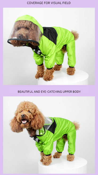 Keep Your Pup Dry and Stylish with Our Pet Dog Raincoat!