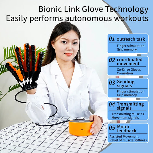 Revolutionise Recovery with the Portable Rehabilitation Robot Gloves!