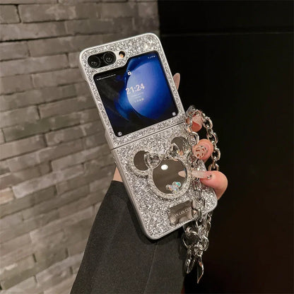 Creative Shining Mirror Phone Case for Samsung Galaxy Z Flip 6 5 4 3