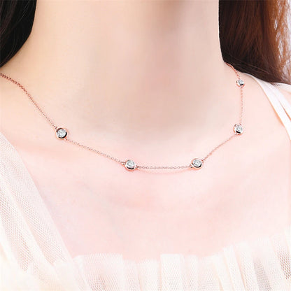 Shine Bright with Our TBCYD Bubble Moissanite Necklace!