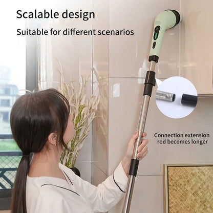 9-in-1 Electric Cleaning Brush Electric Spin Cleaning Scrubber Electric Cleaning