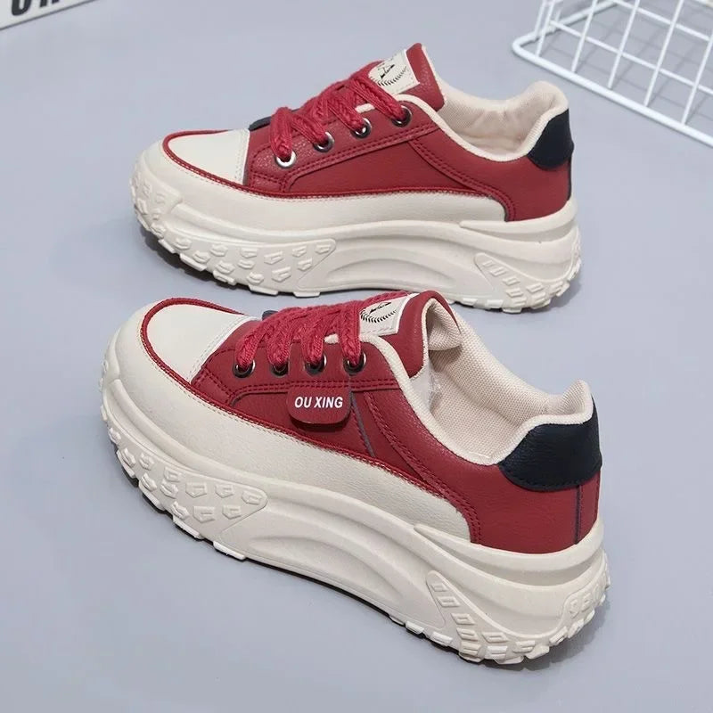 The New Retro Women Shoes Spring Platform Shoes Casual Sneakers