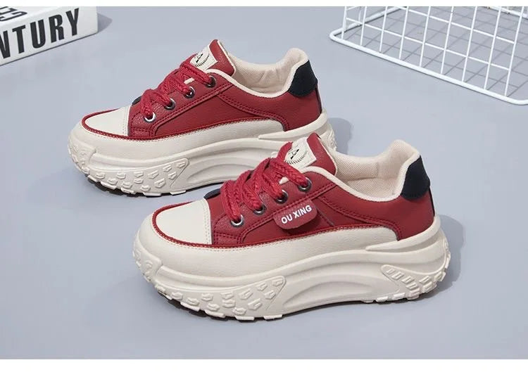 The New Retro Women Shoes Spring Platform Shoes Casual Sneakers