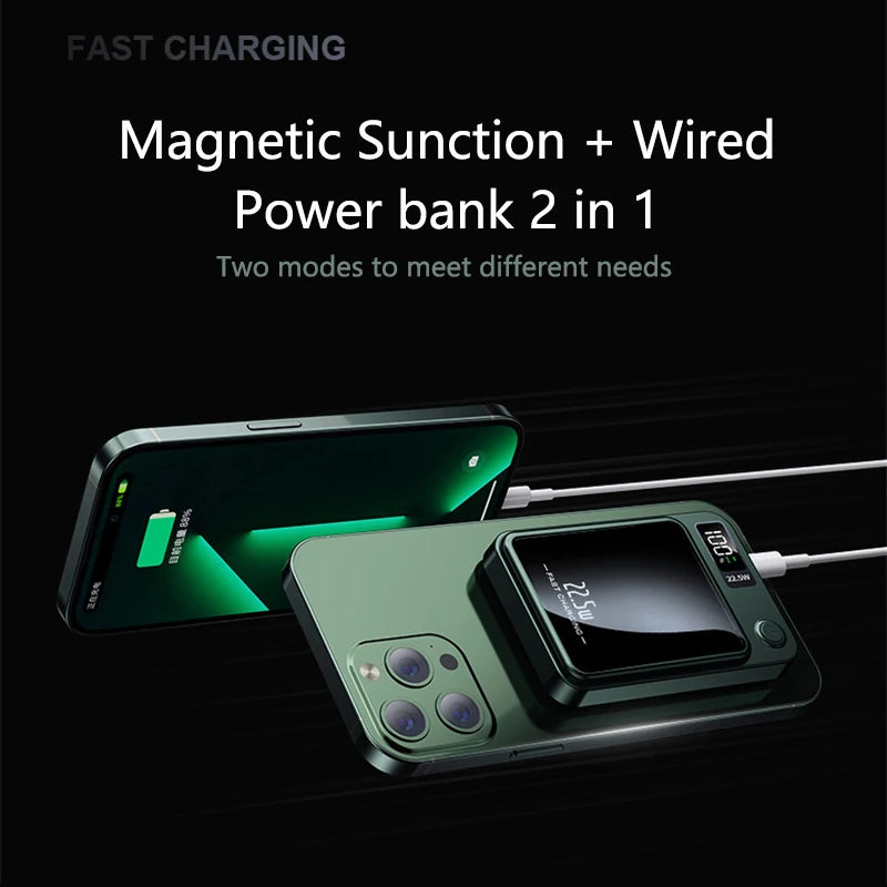 Unleash Endless Power with Our Magnetic Wireless Power Bank!
50000mAh Capacity