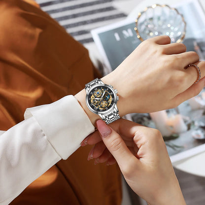 Elevate Your Style with the LIGE Luxury Gold Women’s Watch!