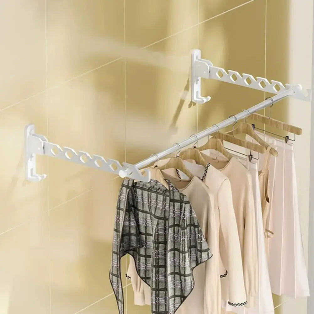 Foldable Hanger Rack Windproof Hanger Holder Modern Windproof Foldable Clothes