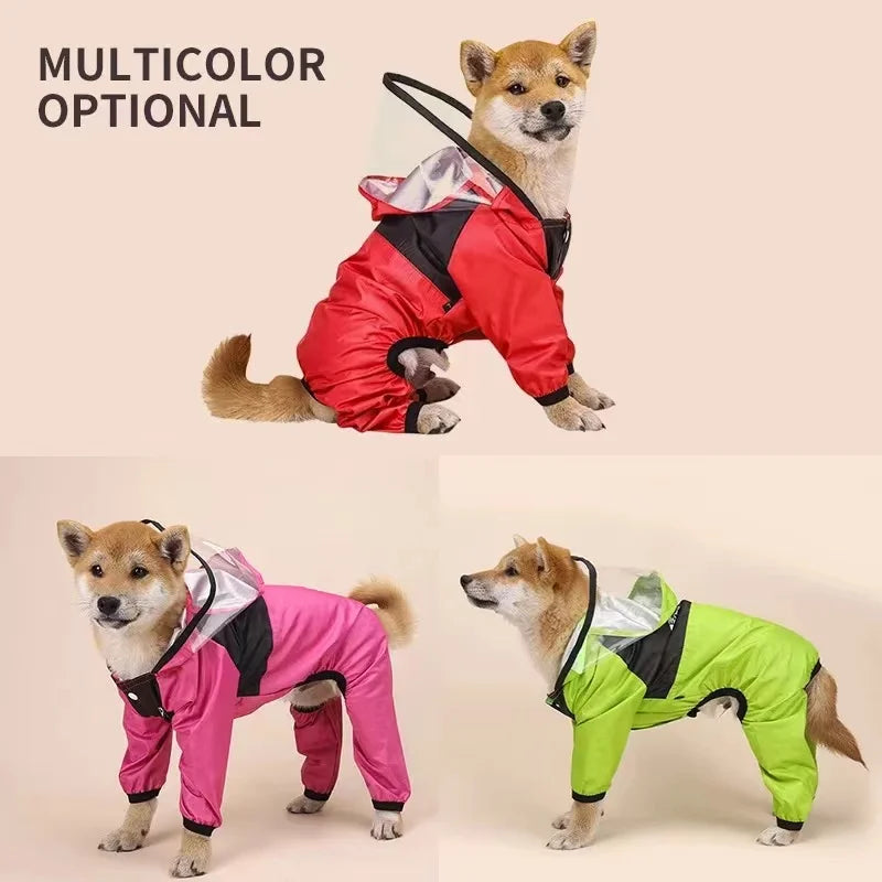 Keep Your Pup Dry and Stylish with Our Pet Dog Raincoat!