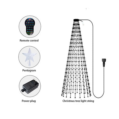 2.1M LED Árvore de Natal Luz Decorativa Inteligente