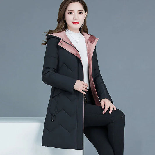 New Female Thickened Down Cotton Jacket