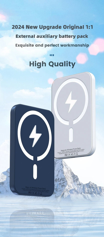 Compact Magnetic Powerbank for Fast Charging!