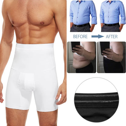 Men Body Shaper Tummy Control Compression Shorts Belly