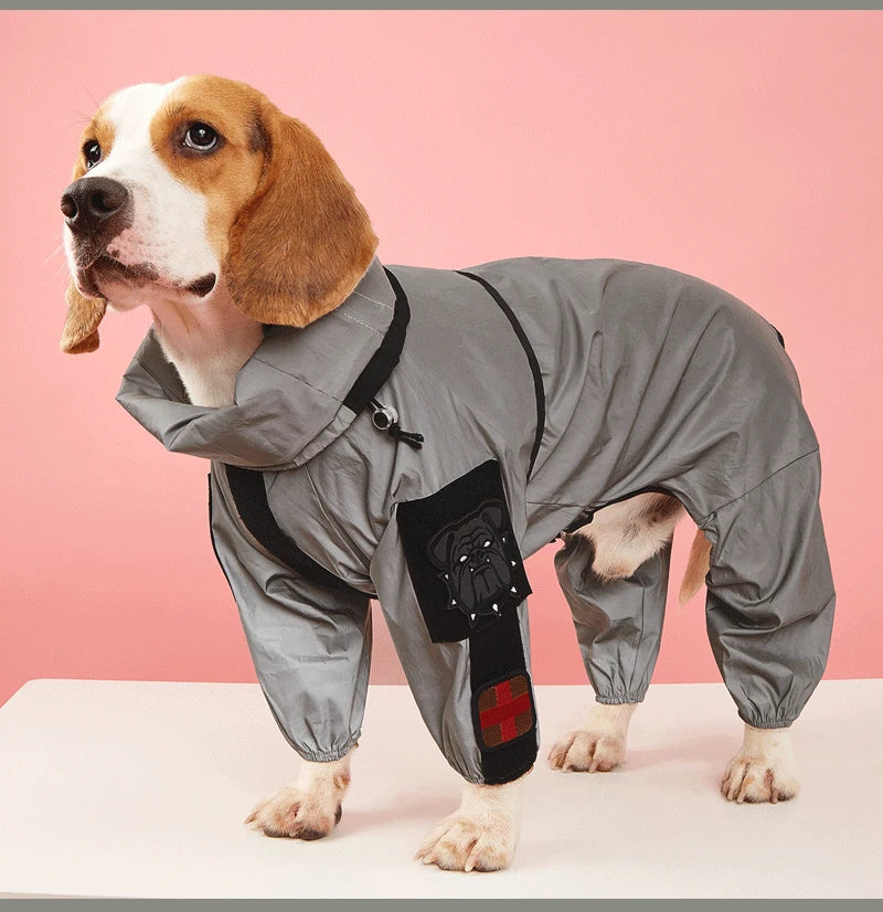 Keep Your Dog Stylish and Protected with Our Outdoor Large Dog Raincoat!