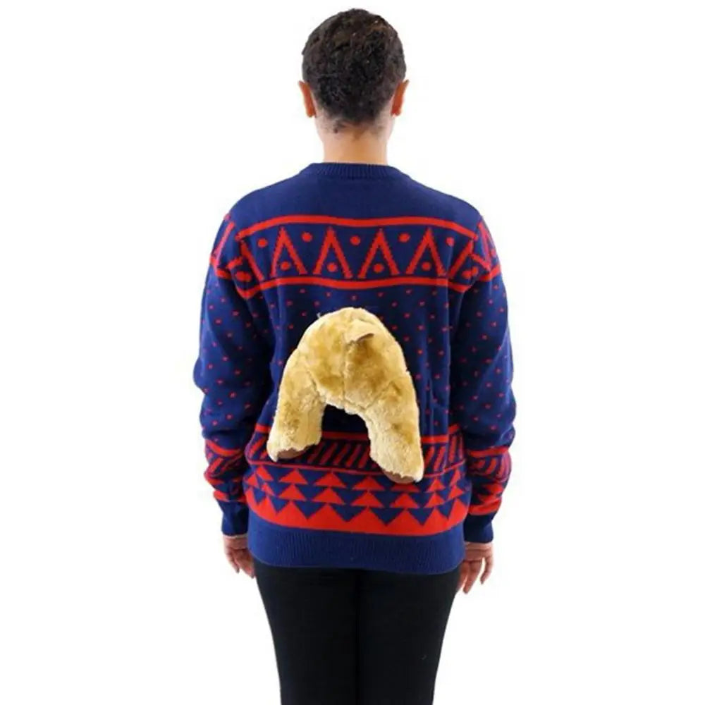 3D Christmas Sweater Novelty 3D Cute Reindeer Pullover Sweaters Soft