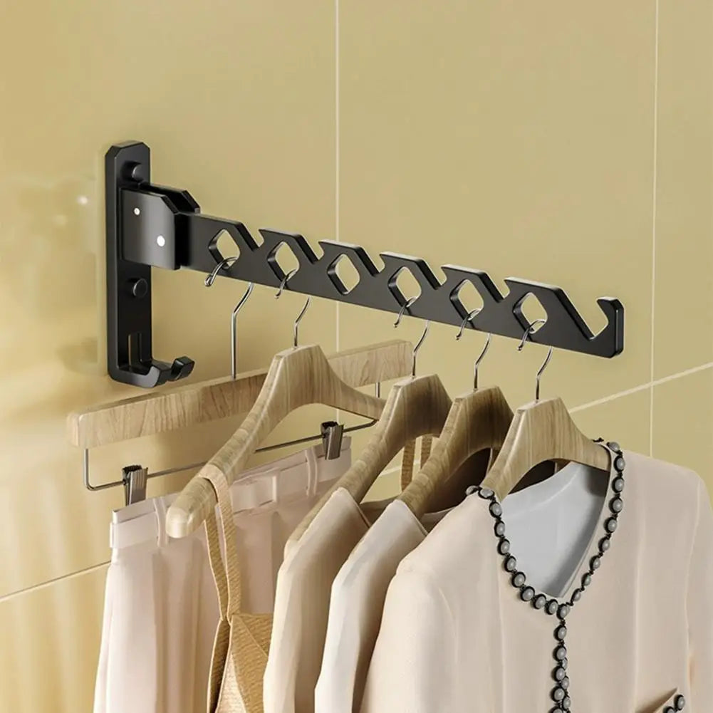 Foldable Hanger Rack Windproof Hanger Holder Modern Windproof Foldable Clothes