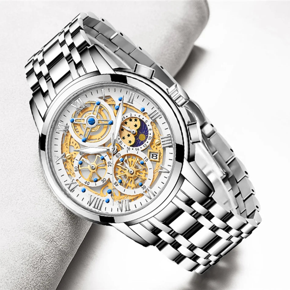 Elevate Your Style with the LIGE Luxury Gold Women’s Watch!