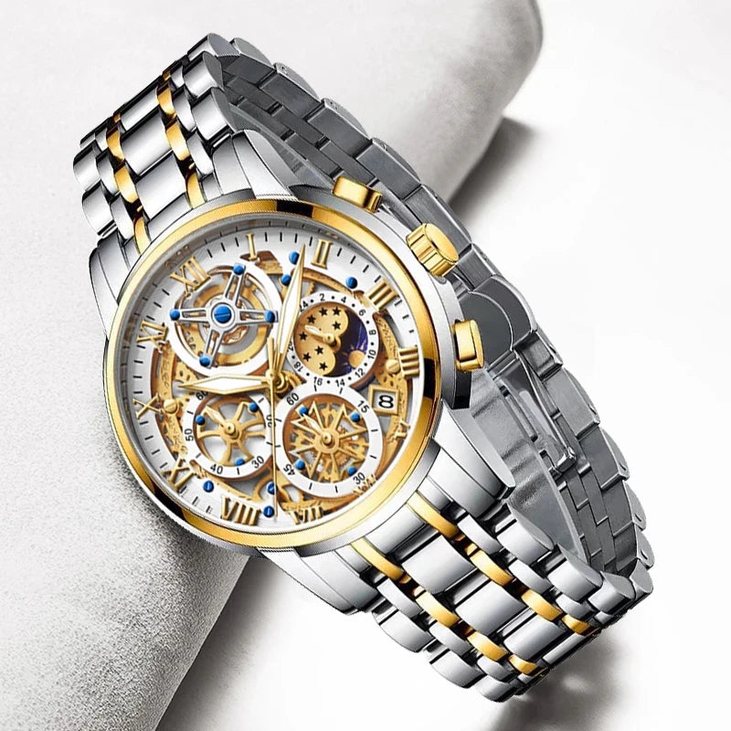 Elevate Your Style with the LIGE Luxury Gold Women’s Watch!