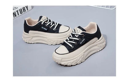 The New Retro Women Shoes Spring Platform Shoes Casual Sneakers