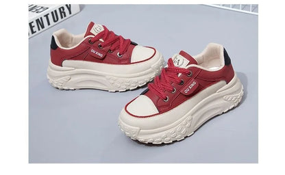 The New Retro Women Shoes Spring Platform Shoes Casual Sneakers