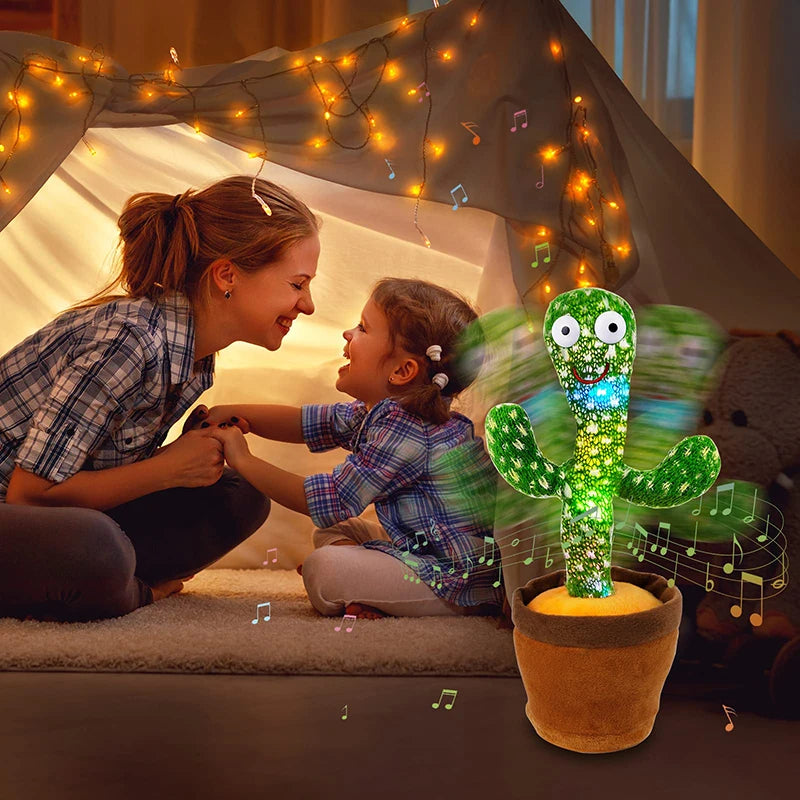 Cactus parlante interactivo para niños que baila y habla, cactus soleado electrónico