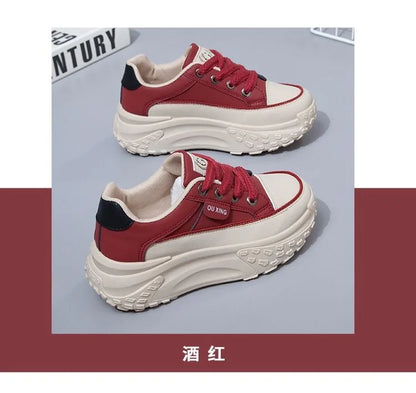 The New Retro Women Shoes Spring Platform Shoes Casual Sneakers