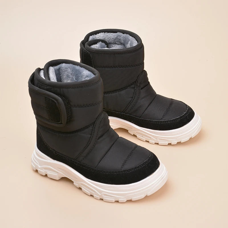 Anti-Slip Casual Snow Boots Children's Good Waterproof Cloth Shoes EW8272