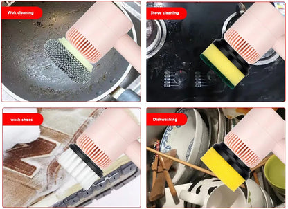 Automatic Kitchen Dishwashing Brush Bathtub Tile Professional Cleaning Brush