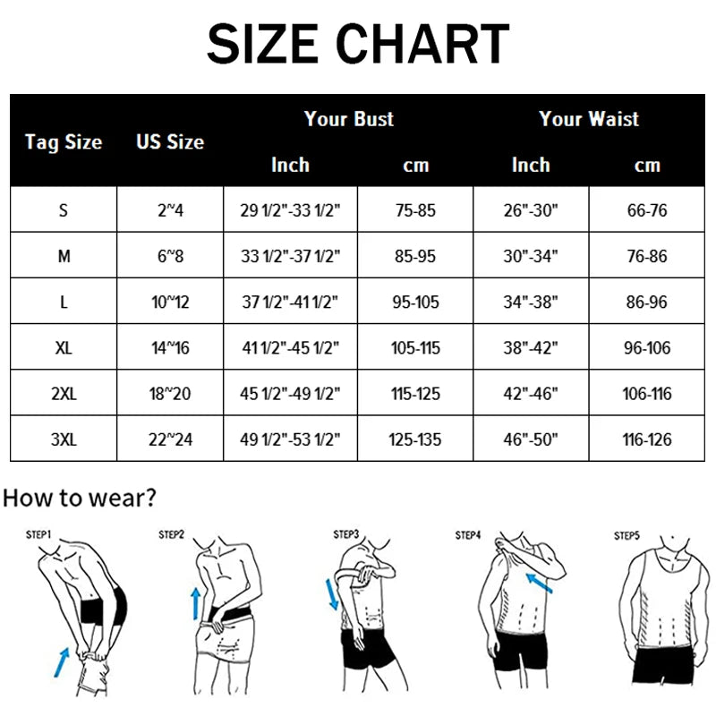 Men's Slimming Body Shapewear Corset Vest Shirt Compression Abdomen