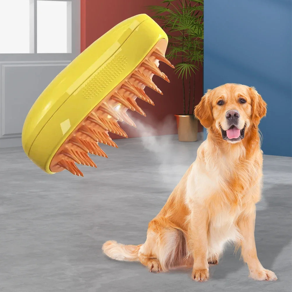 Elevate Your Pet's Grooming Routine with the 3-in-1 Pet Spray Massage Brush!