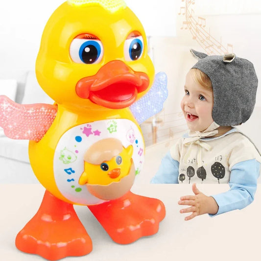 Electric Dancing Duck Toy – Musical Flashing Eyes