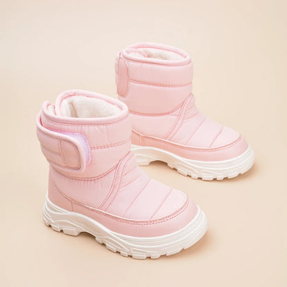 Anti-Slip Casual Snow Boots Children's Good Waterproof Cloth Shoes EW8272