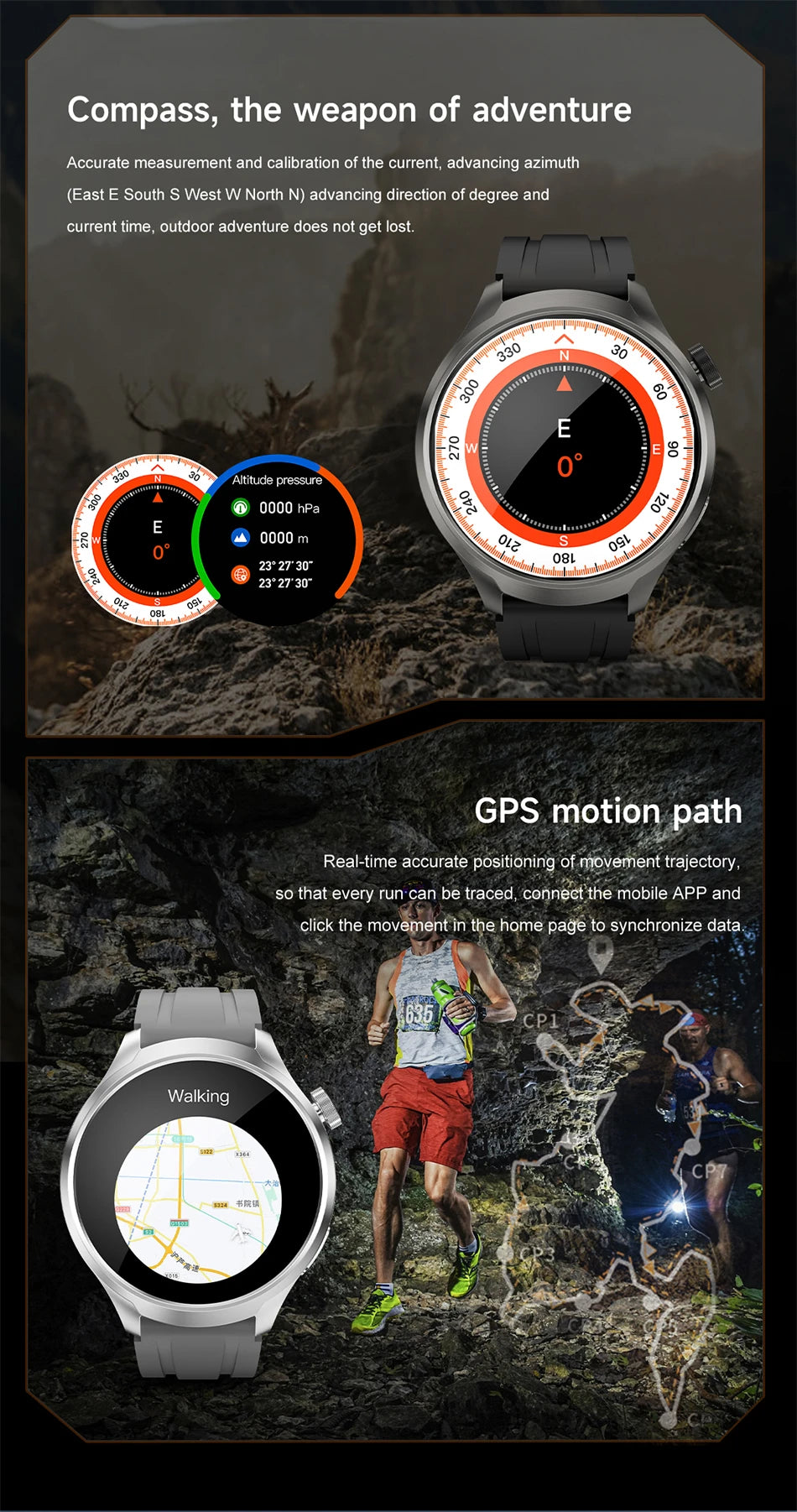 Elevate Your Adventures with the 2024 New HUAWEI Outdoor Sports Smart Watch!