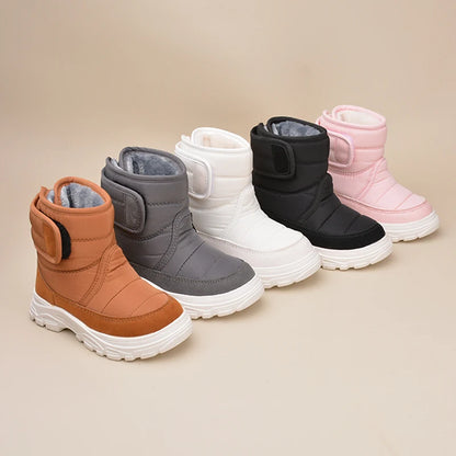 Anti-Slip Casual Snow Boots Children's Good Waterproof Cloth Shoes EW8272