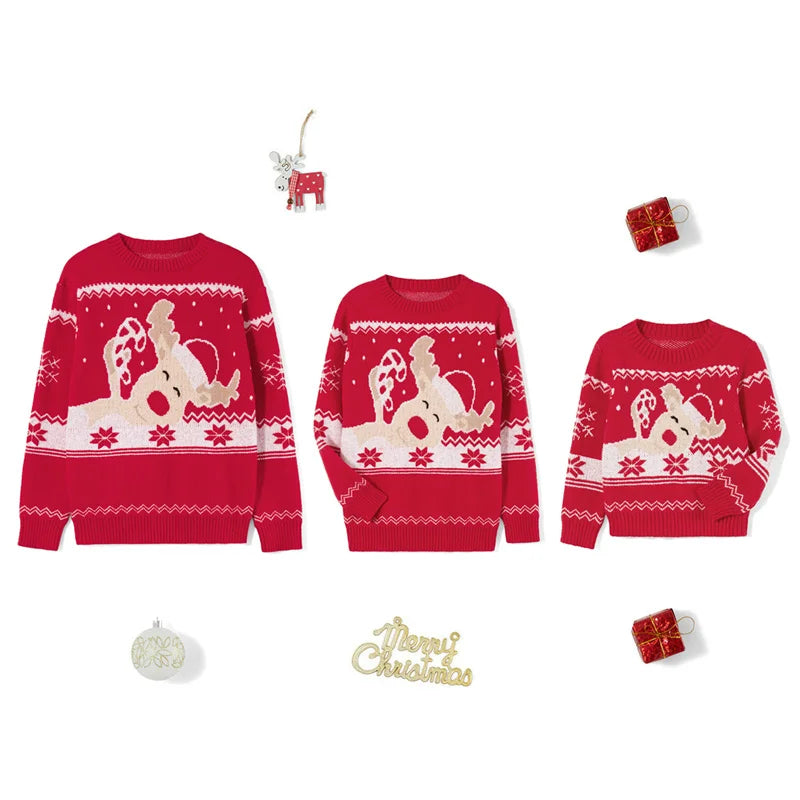 Matching Christmas Sweater Family Adult Kids