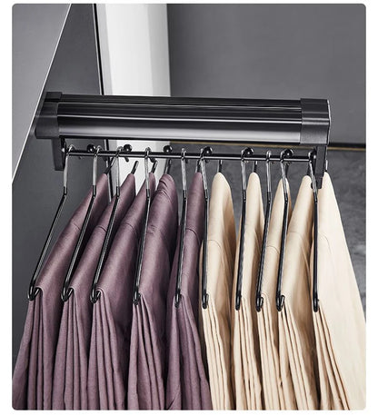 Adjustable Wardrobe Clothing Rail Heavy Duty Pull-Out Closet