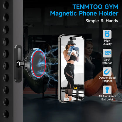 Tenmtoo Gym Magnetic Phone Holder 360 Adjustable Stand for MagSafe