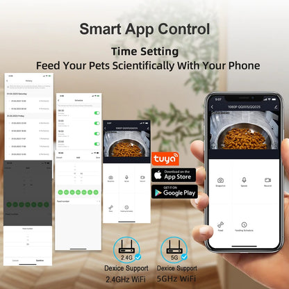 Transform Your Pet Care with the Explosive Models Tuya Smart Automatic Pet Feeder!