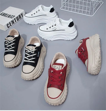 The New Retro Women Shoes Spring Platform Shoes Casual Sneakers