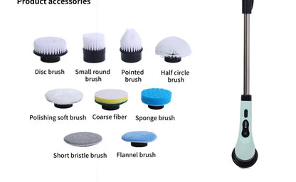 9-in-1 Electric Cleaning Brush Electric Spin Cleaning Scrubber Electric Cleaning