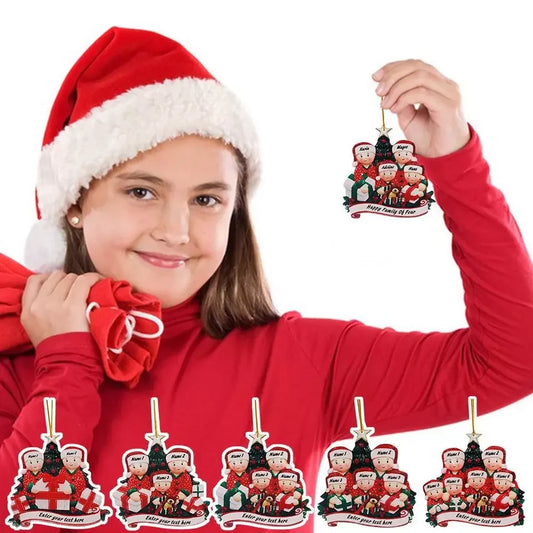 Bolas navideñas familiares personalizadas