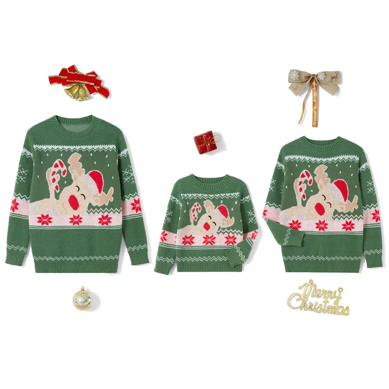 Matching Christmas Sweater Family Adult Kids