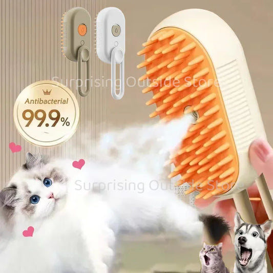 Elevate Your Pet's Grooming Routine with the 3-in-1 Pet Spray Massage Brush!