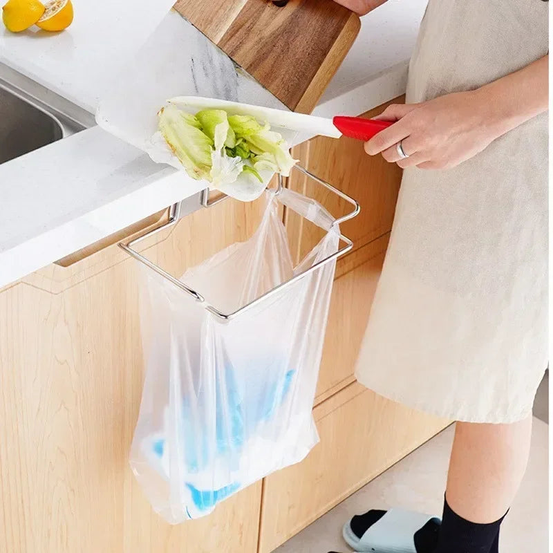 Organizador de Lixo de Cozinha Suporte para Sacos Plásticos