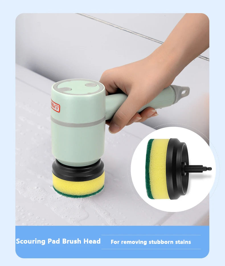 Automatic Kitchen Dishwashing Brush Bathtub Tile Professional Cleaning Brush