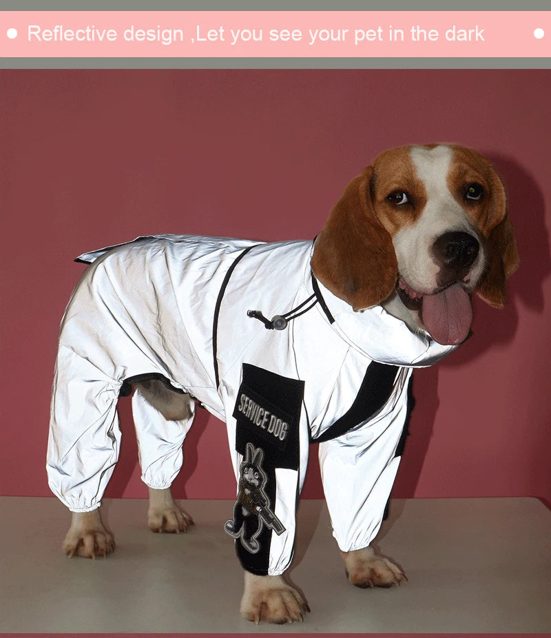 Keep Your Dog Stylish and Protected with Our Outdoor Large Dog Raincoat!