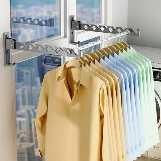 Foldable Hanger Rack Windproof Hanger Holder Modern Windproof Foldable Clothes