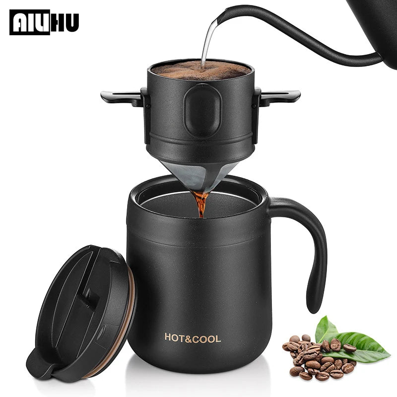 Stainless Steel Portable Coffee Dripper Set