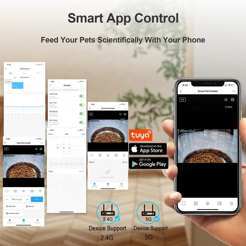 Transform Your Pet Care with the Explosive Models Tuya Smart Automatic Pet Feeder!